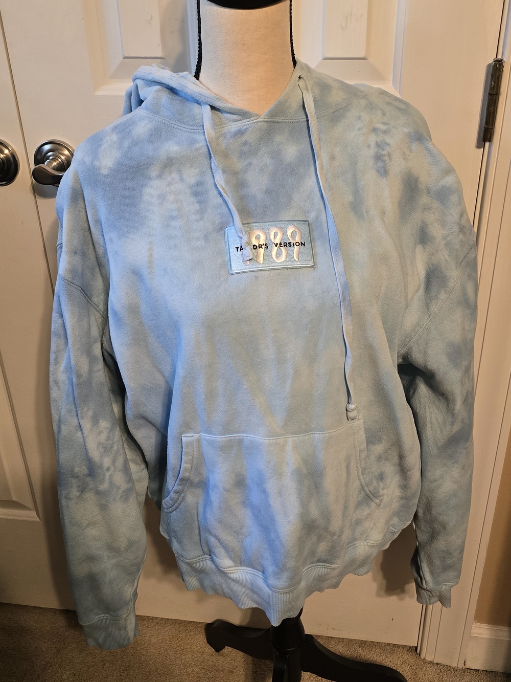 Taylor Swift 1989 Light Blue Cloud Tie-Dye Hoodie